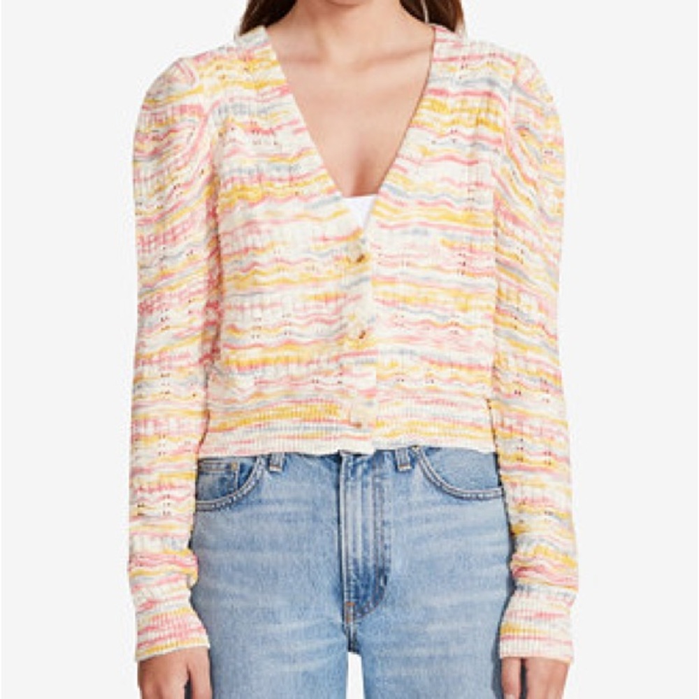 BB Dakota Steve Madden Y2K Boho Knit Button Cardigan Sweater – Size M